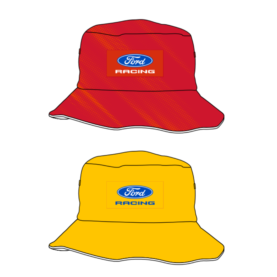 Shell V-Power Racing Team | Reversible Bucket Hat - Red & Yellow (Kids)