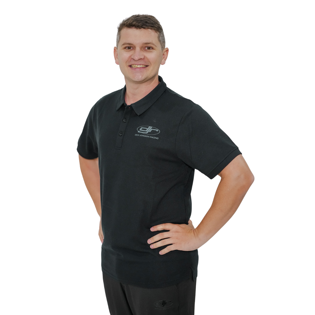 Dick Johnson Racing | Unisex Polo - Black on Black