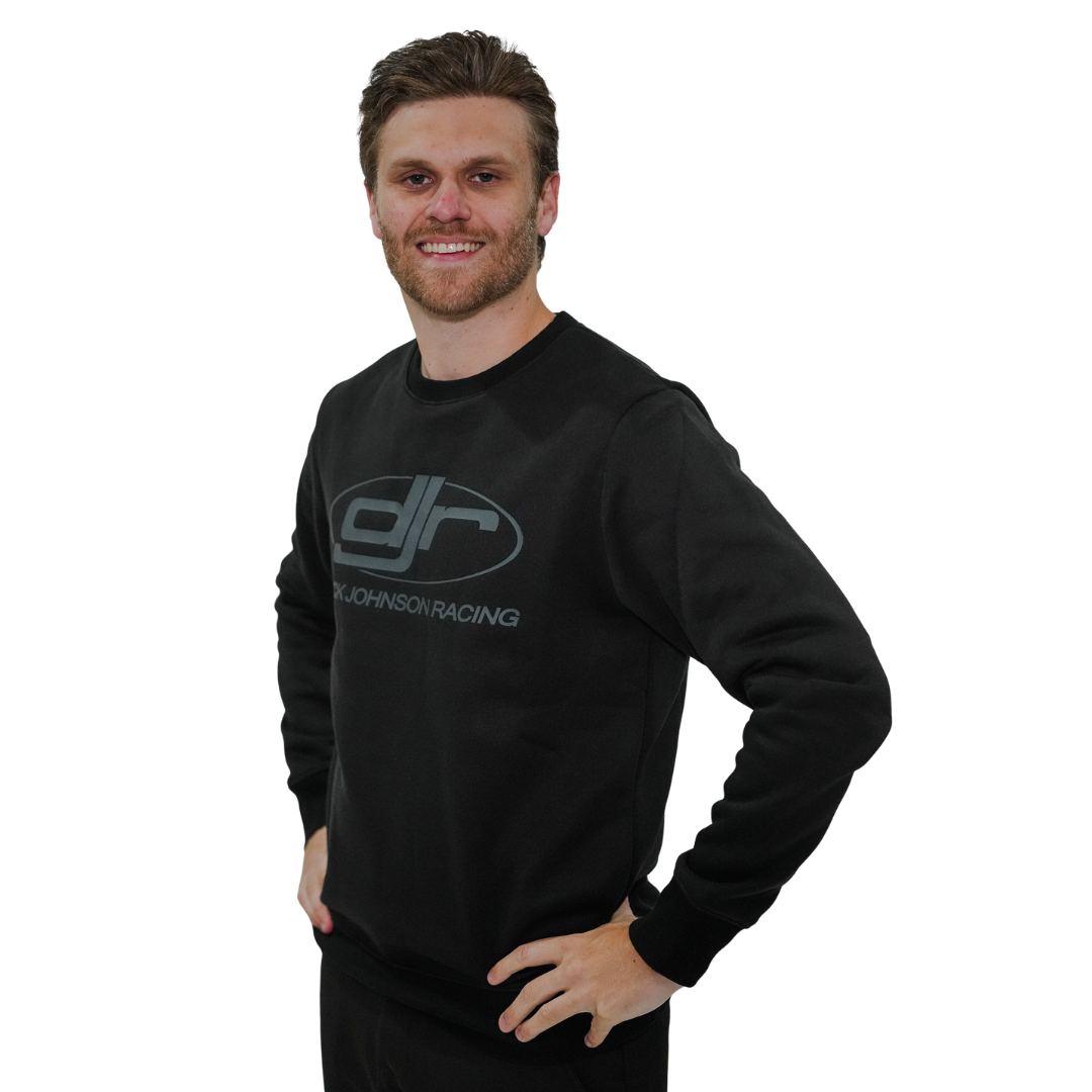 Dick Johnson Racing | Unisex Crewneck Jumper - Black on Black
