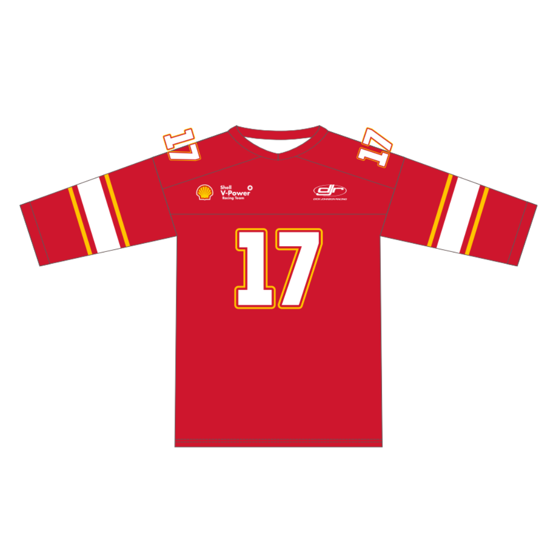 Shell V-Power Racing Team | Unisex Gridiron RED Jersey - Kostecki (#17)