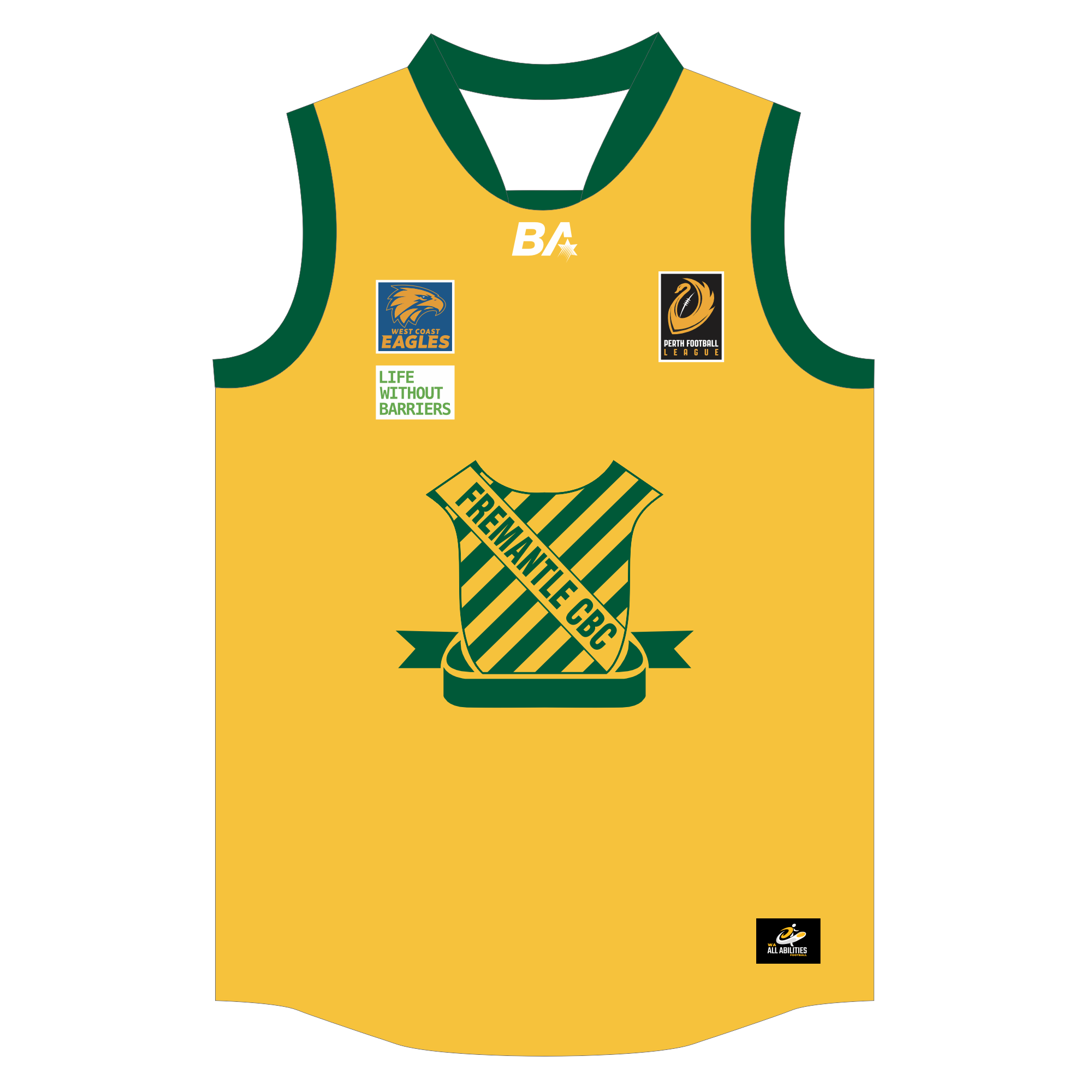 PFL26 Fremantle CBC | BA Integrated Away Guernsey