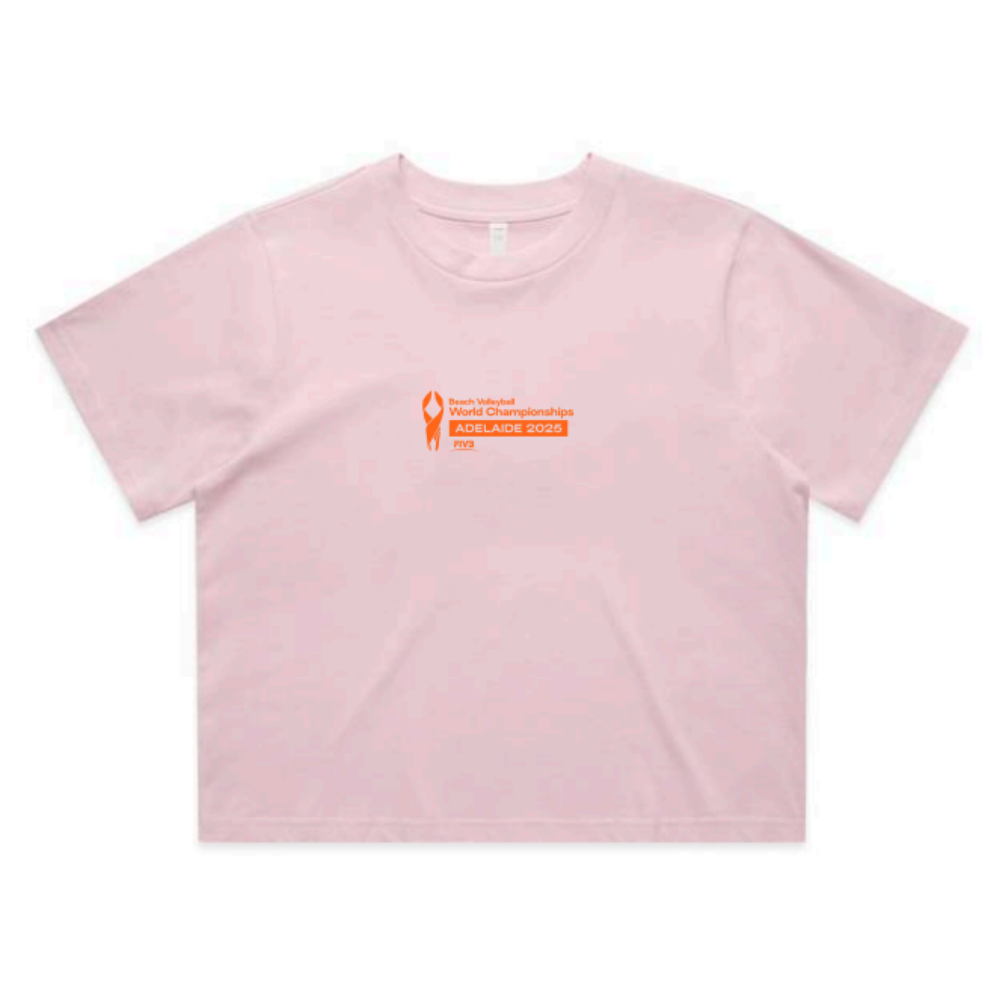 Volleyball Australia | BVWC | Women's Classic Crop Tee - Orchid - Country