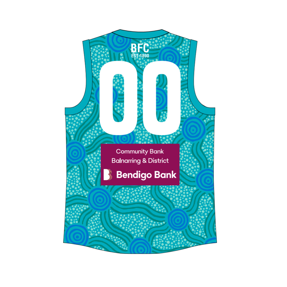 MPJ Balnarring JFC | BA SS V-Neck Ladies Guernsey - INDIGENOUS