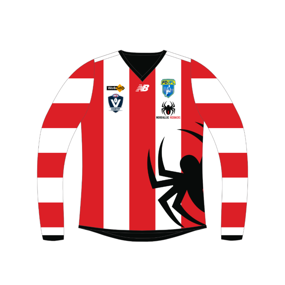 FDJFL Mordialloc Redbacks JFC | NB LS Unisex Reversible Guernsey