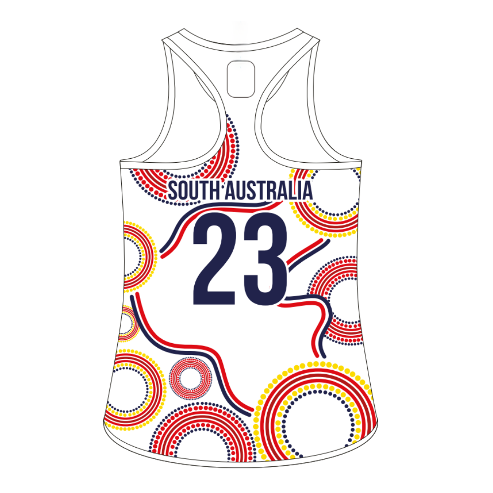 Hockey SA | Ladies Racer Back Singlet - Indigenous