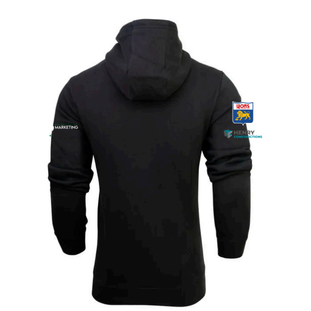 Fitzroy Lions FC | Fleecy Hoodie - Black