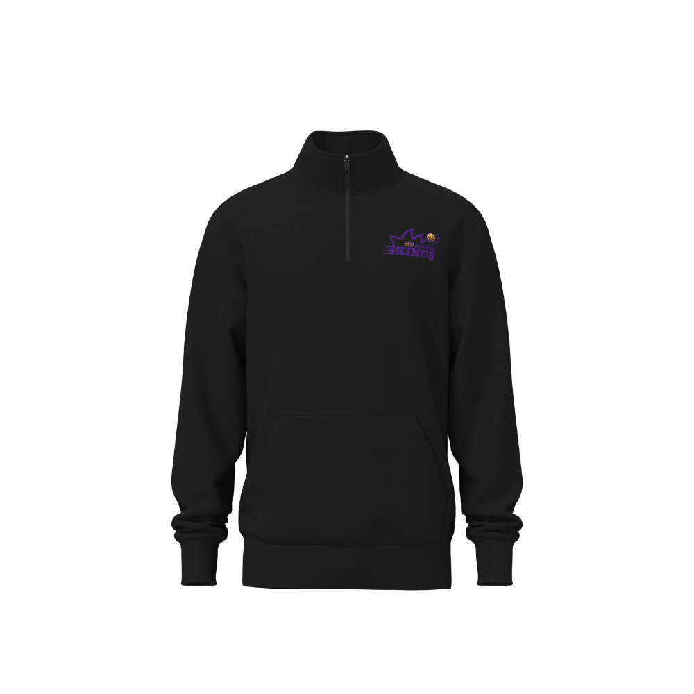 Sydney Kings | Unisex Qtr ZIP Jumper - Black