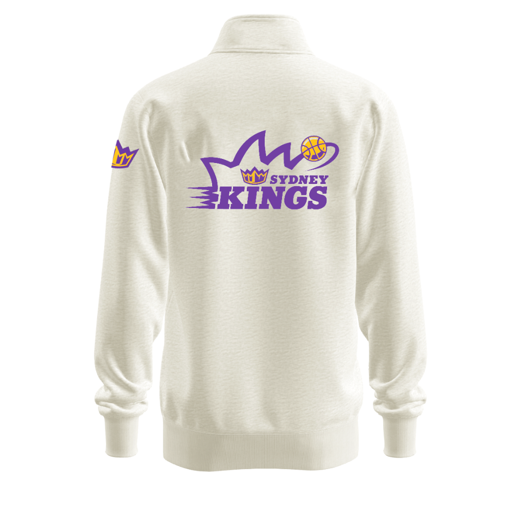Sydney Kings | Unisex Qtr ZIP Jumper - Bone