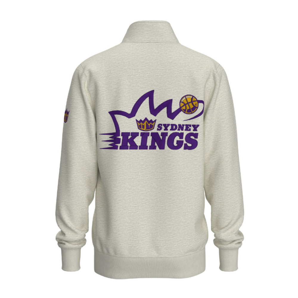 Sydney Kings | Unisex Qtr ZIP Jumper - Bone