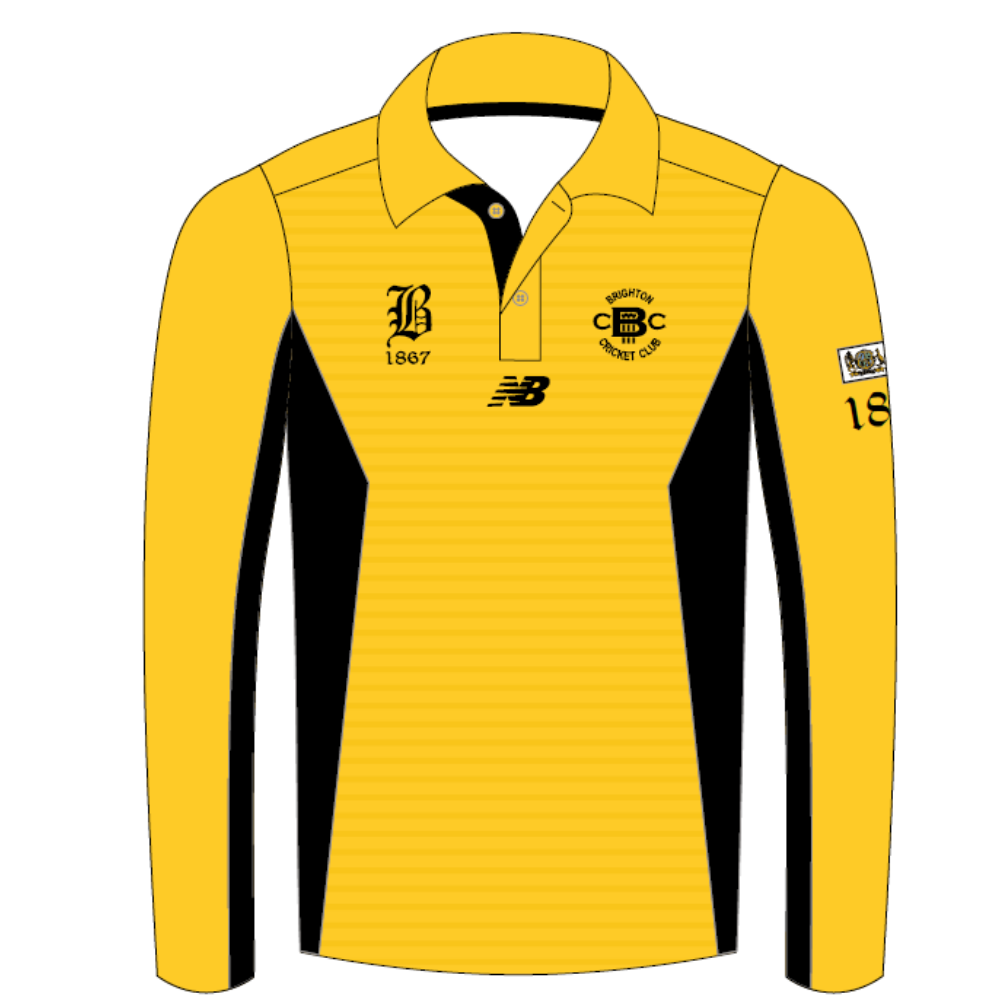Brighton CC | New Balance Senior Men Training & T20 Polo - Long Sleeve