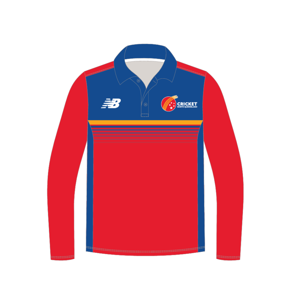 Cricket North Queensland | PRE-ORDER | Unisex LS Training Polo