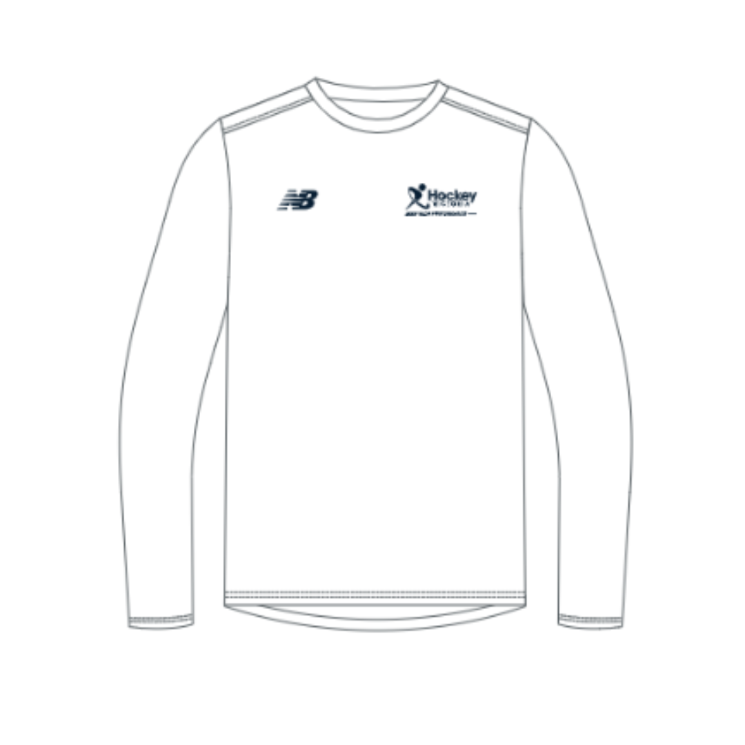 Hockey Victoria - U14s | PRE-ORDER | Unisex LS Undershirt - White