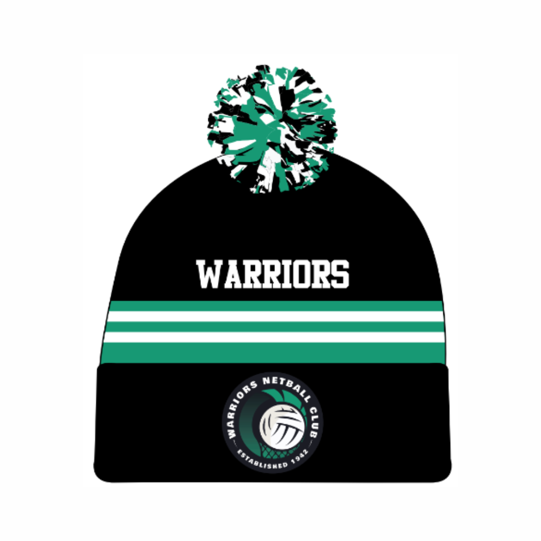 Warrior Netball Club | PRE-ORDER | Pom Pom Beanie