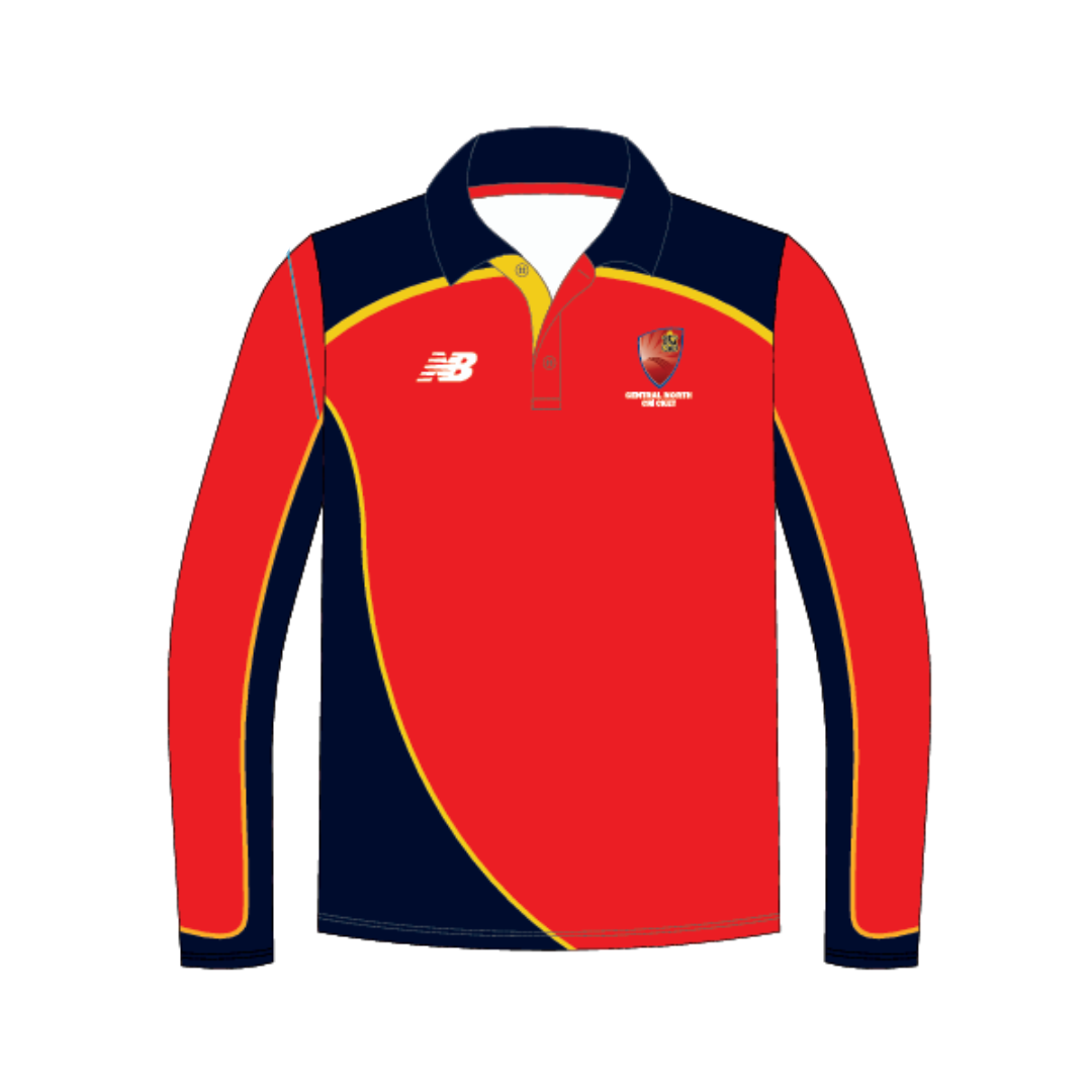 Central Northern Cricket Zone - Junior | PRE-ORDER | Unisex Long Sleeve Playing Polo