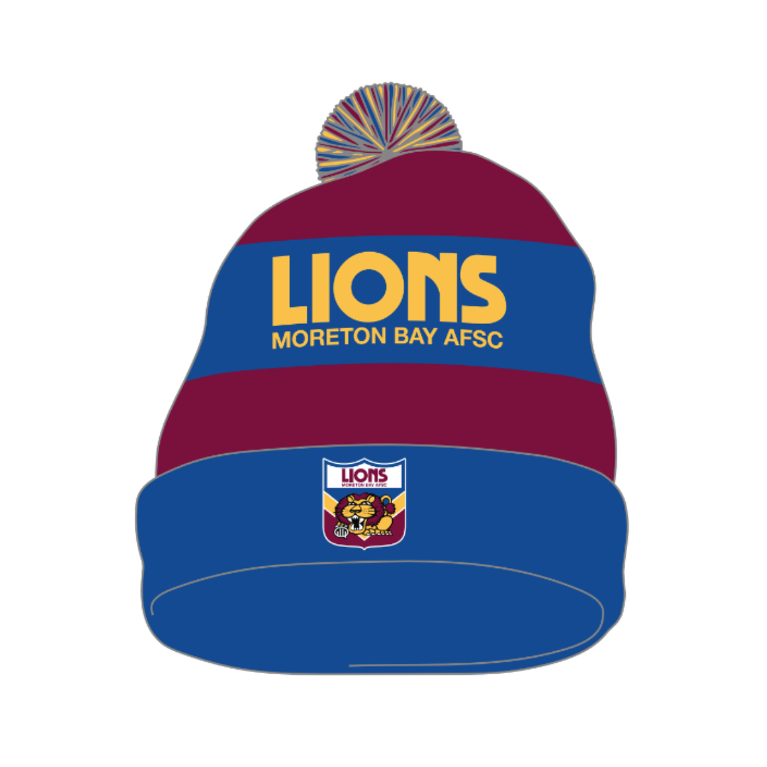 Moreton Bay Lions | PRE-ORDER | Retro Pom Pom Beanie