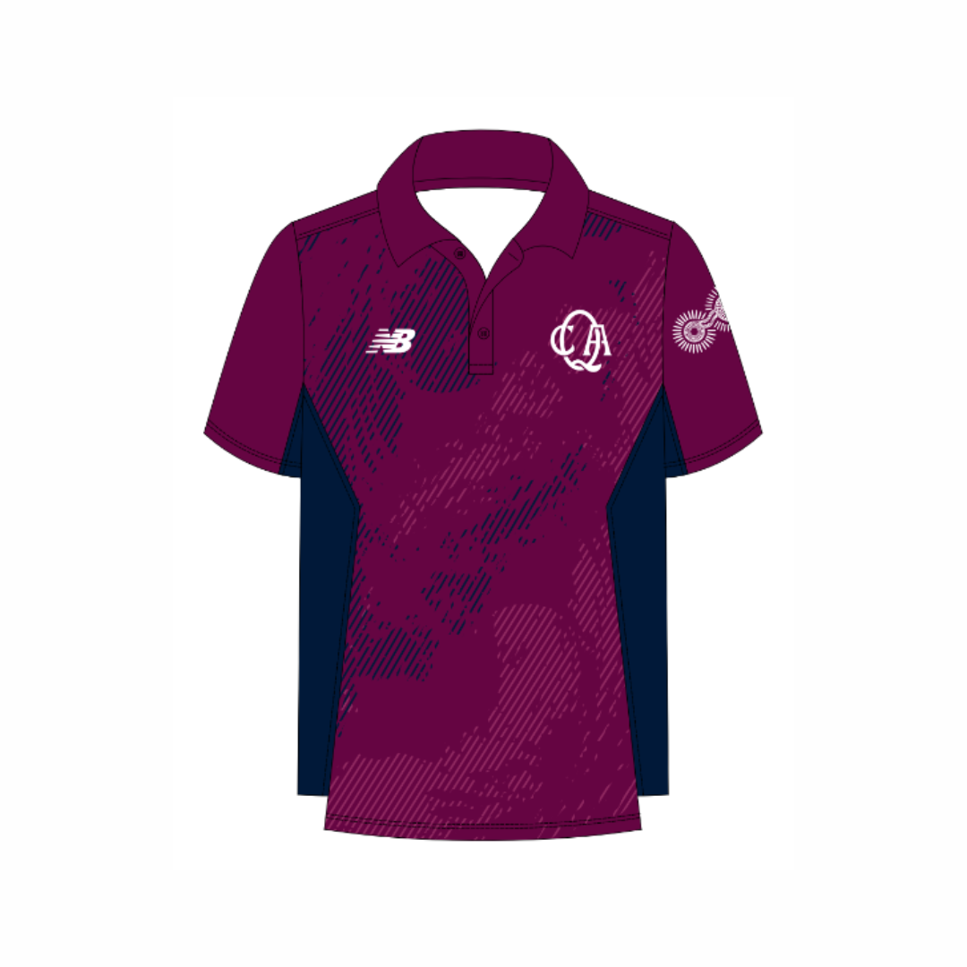Cricket QLD - Staff | PRE-ORDER | SS Maroon Training Polo - Womens