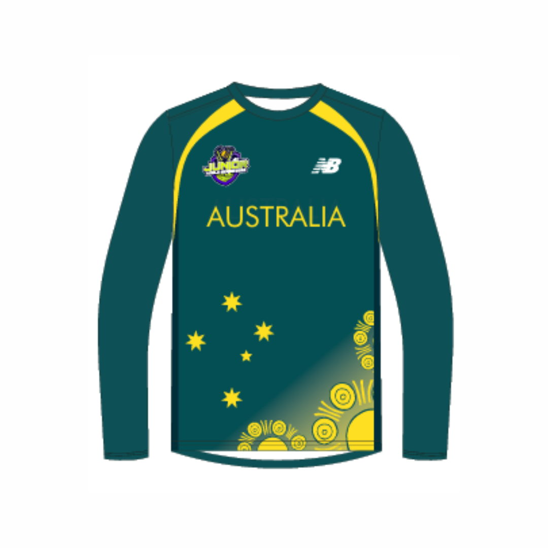 Cricket Australia Indoor - JNR WS26 | PRE-ORDER | Mens LS Playing Top