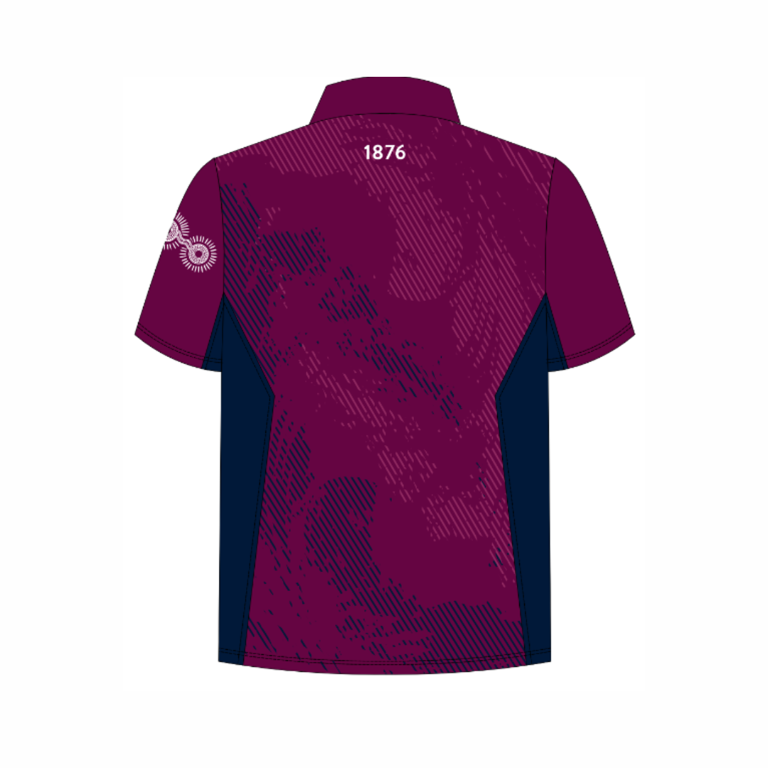 Cricket QLD - Staff | PRE-ORDER | SS Maroon Training Polo - Mens