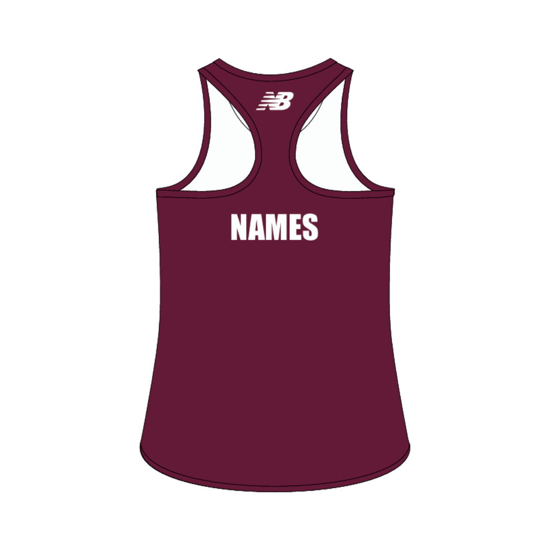 Squash Queensland | PRE-ORDER | Sharks Singlet - Elite Racer Back - Female