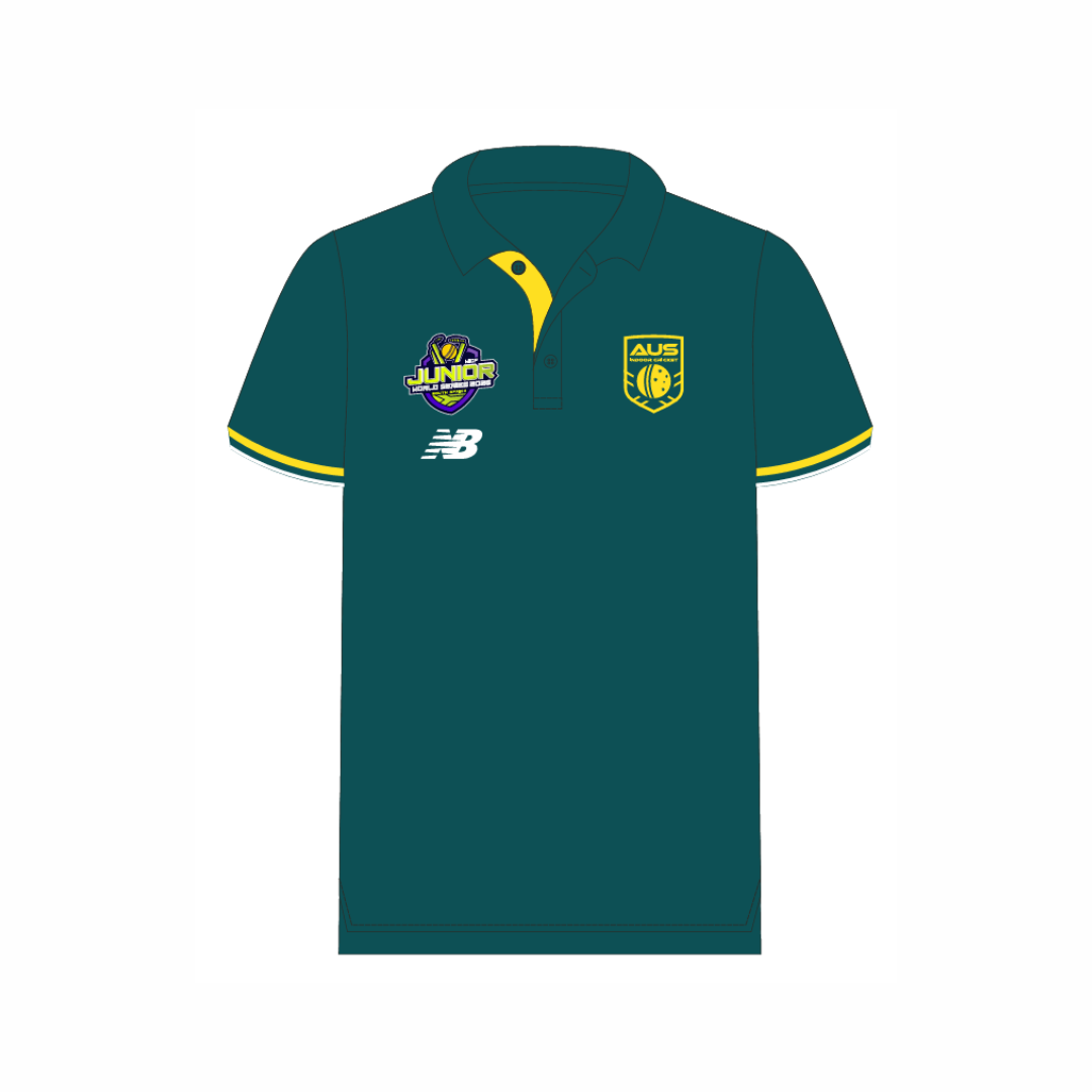 Cricket Australia Indoor - JNR WS26 | PRE-ORDER | Mens Media Polo