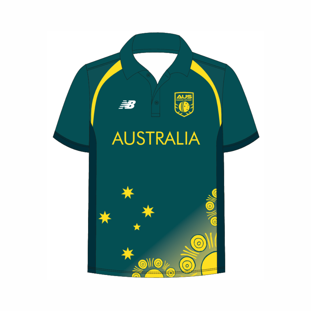 Cricket Australia Indoor - JNR WS26 | PRE-ORDER | Open Teams SS Mens Playing Shirt