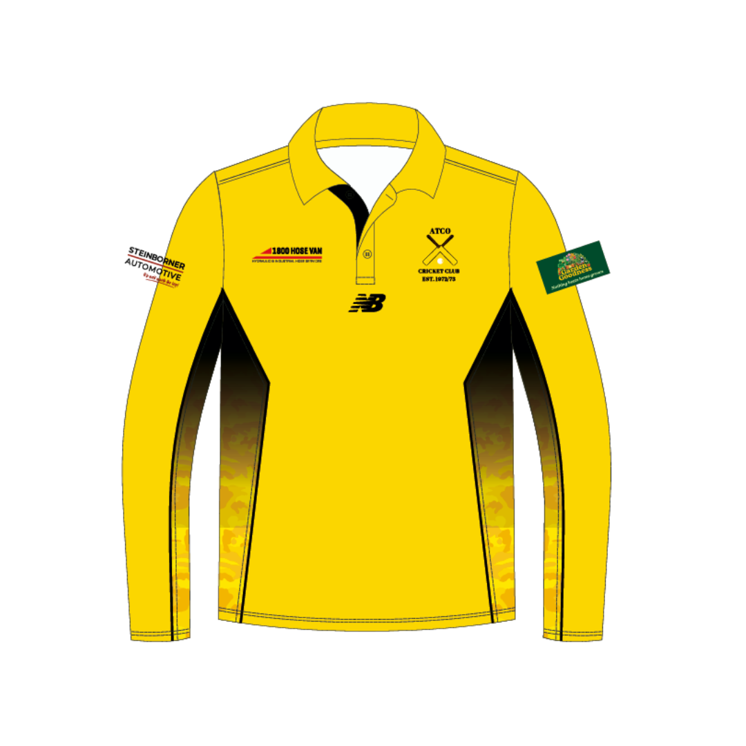 ATCO Cricket Club | PRE-ORDER | New Balance One Day Playing Polo - Long Sleeve *NEW*