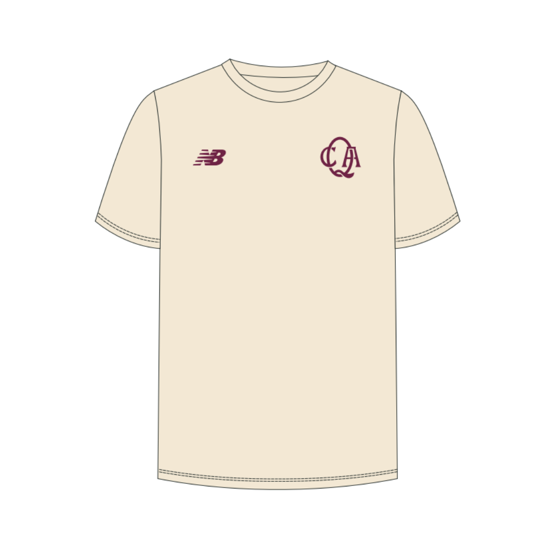 Cricket QLD - Staff | PRE-ORDER | Ss Lifestyle Tee - Stone