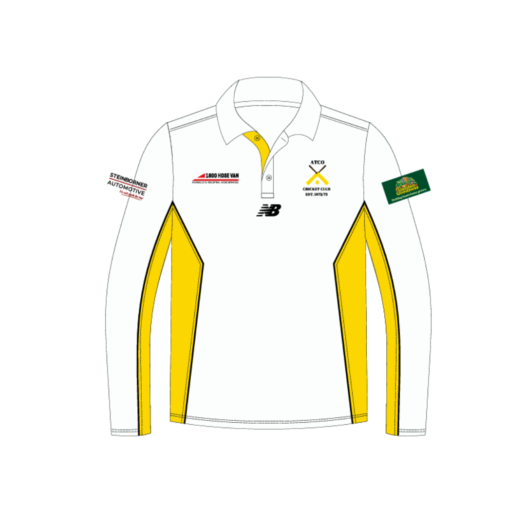 ATCO Cricket Club | PRE-ORDER | Womens New Balance Two Day Playing Polo - Long Sleeve *NEW*