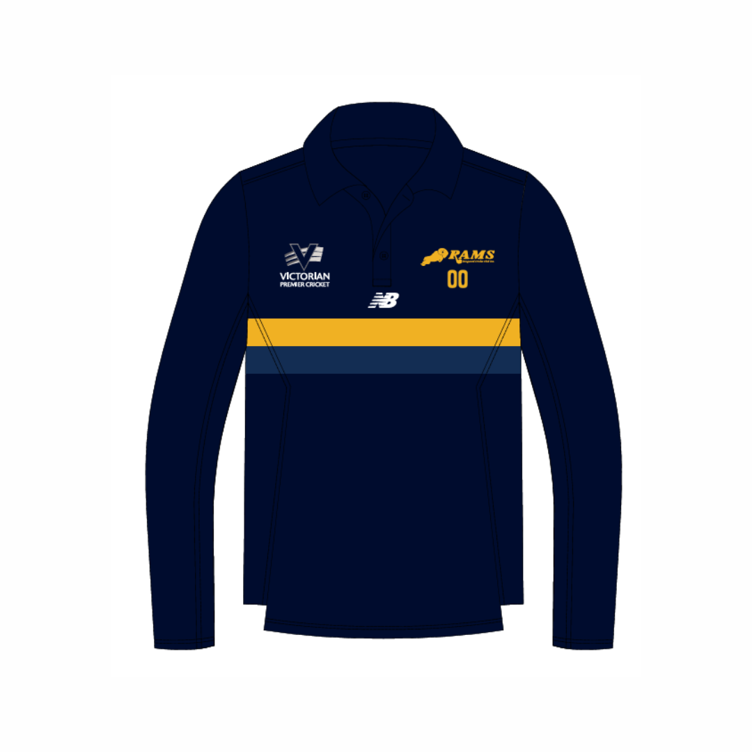 Ringwood CC | PRE-ORDER | LS Navy Polo 1st Grade Only - Womens