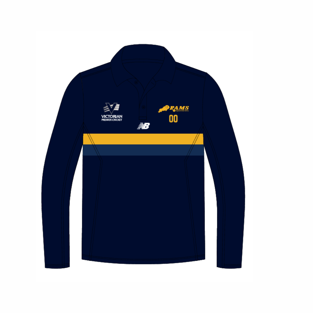 Ringwood CC | PRE-ORDER | LS Navy Polo 1st Grade Only - Unisex