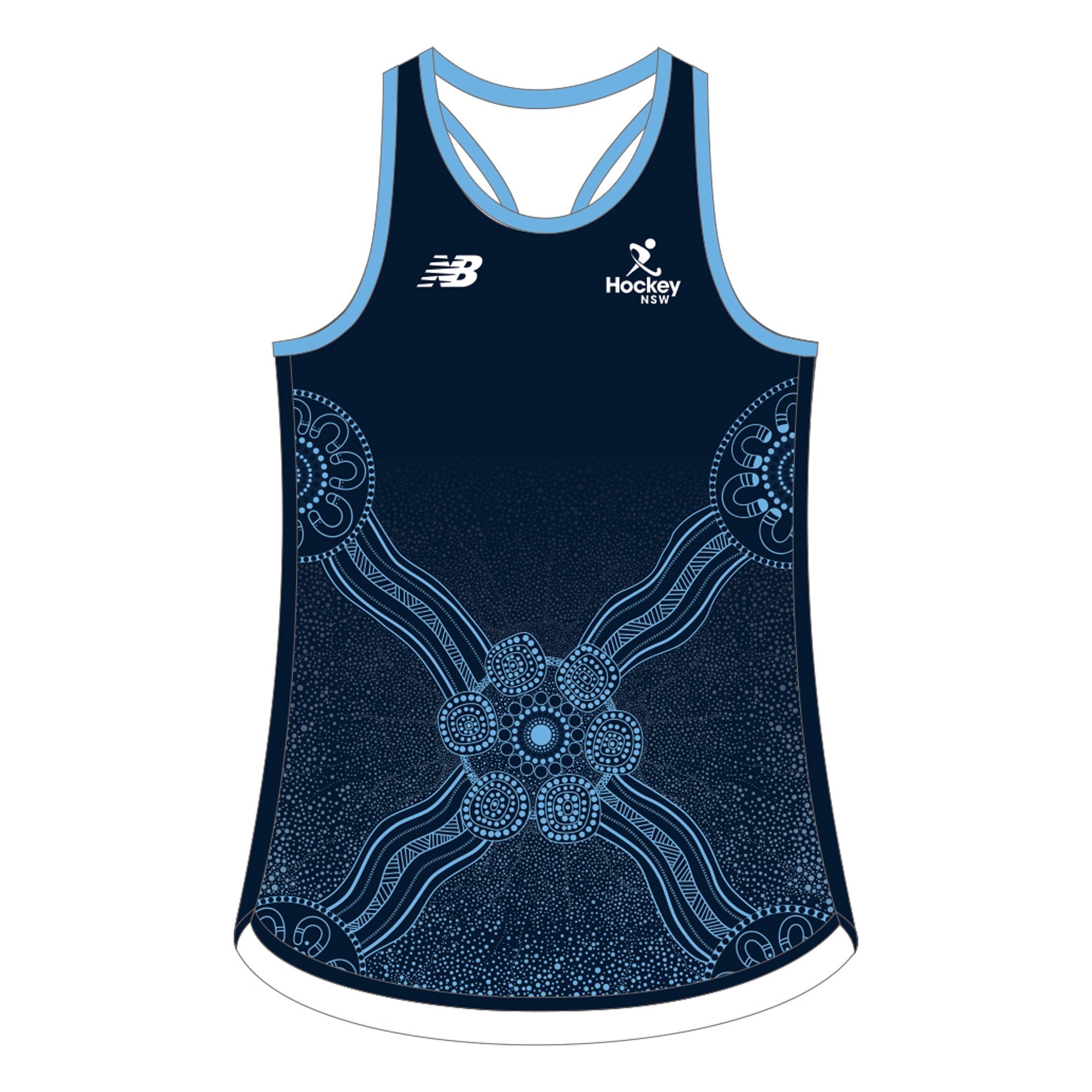Hockey NSW - U18s | PRE-ORDER | New Balance Playing Singlet Navy - Womens
