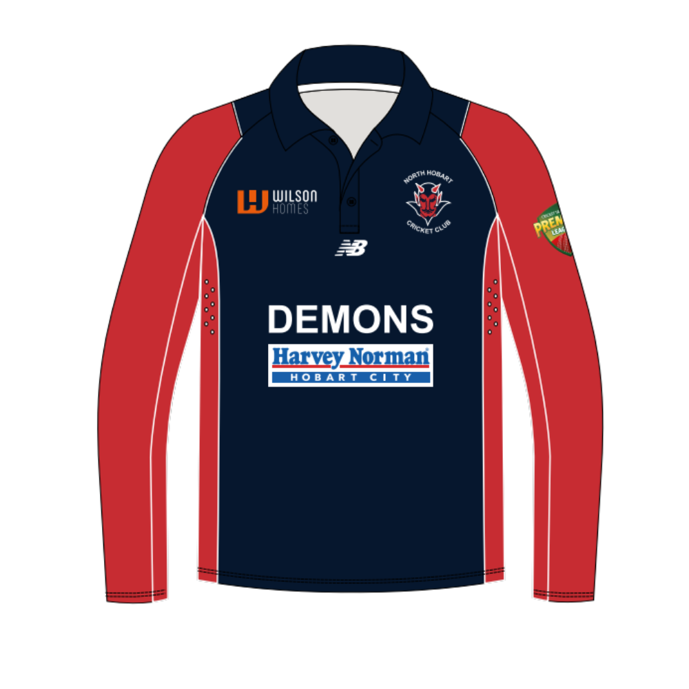 North Hobart CC | PRE-ORDER | NB Women's Navy Polo - Long Sleeve