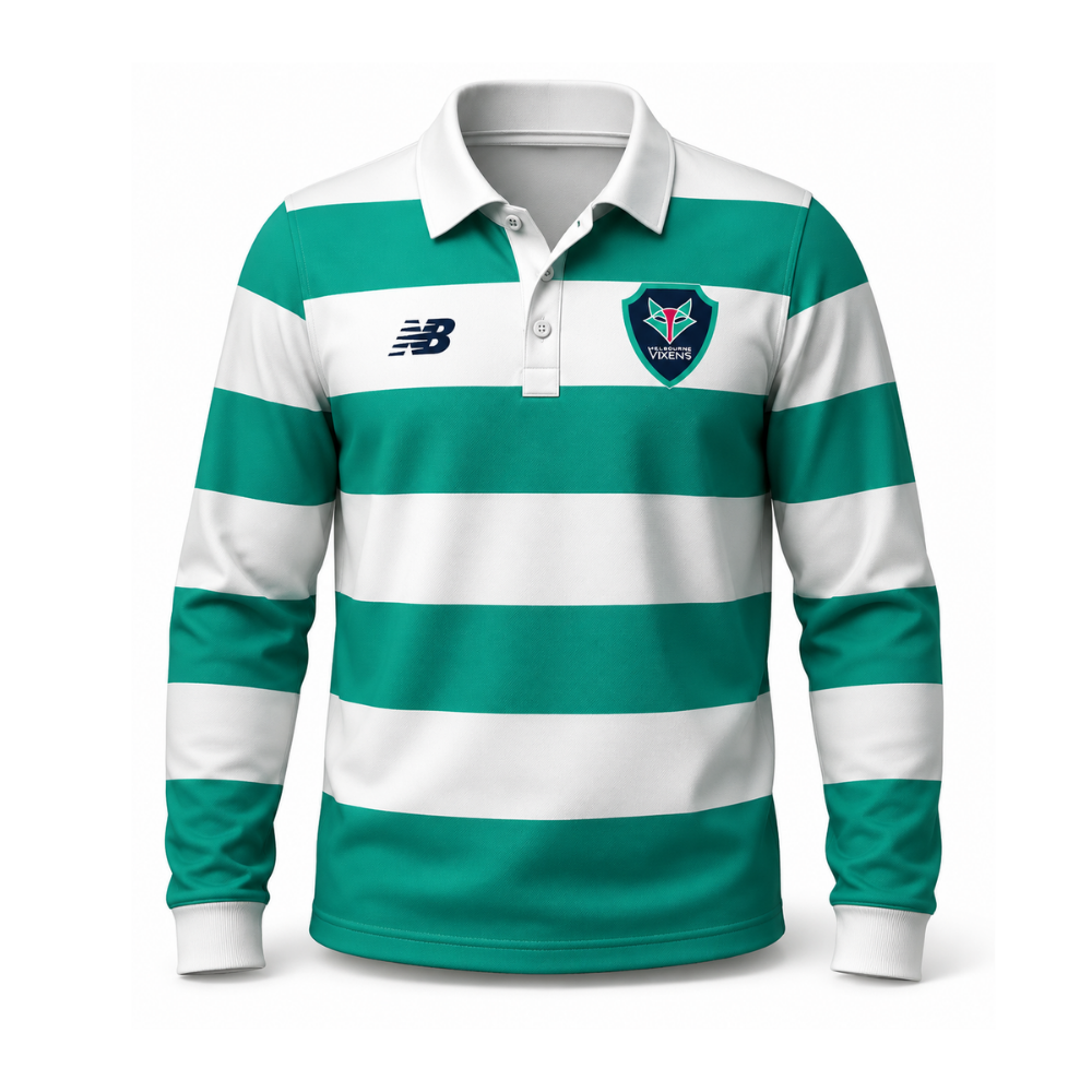 Melbourne Vixens | MV NB Ellis Stripe Rugby Top