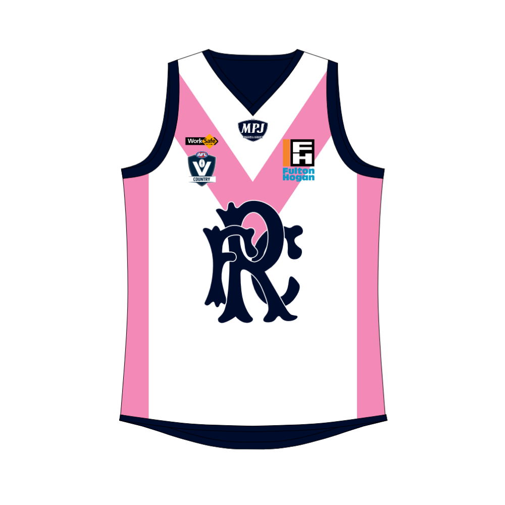 MPJ Rosebud JFC | NB SS Youth Reversible Guernsey - Navy/Pink