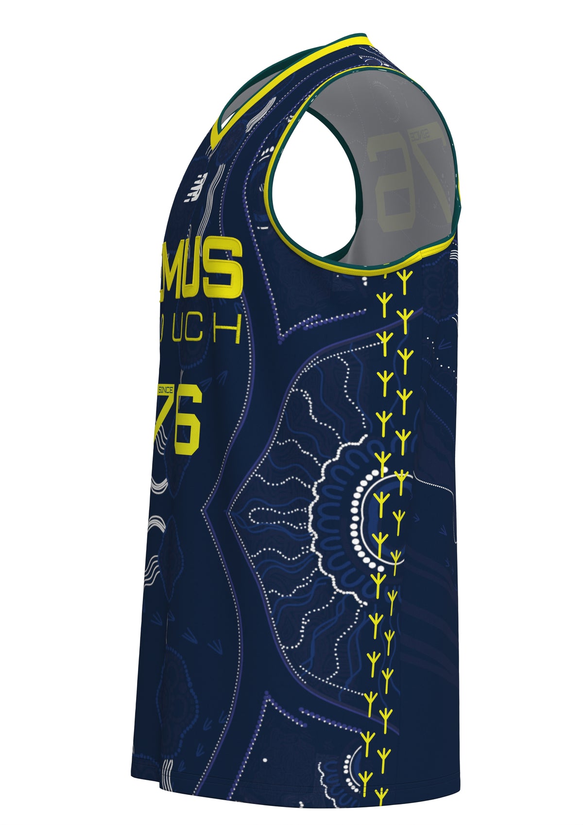 Touch Football Australia | Emus Navy Basketball Singlet - Adult