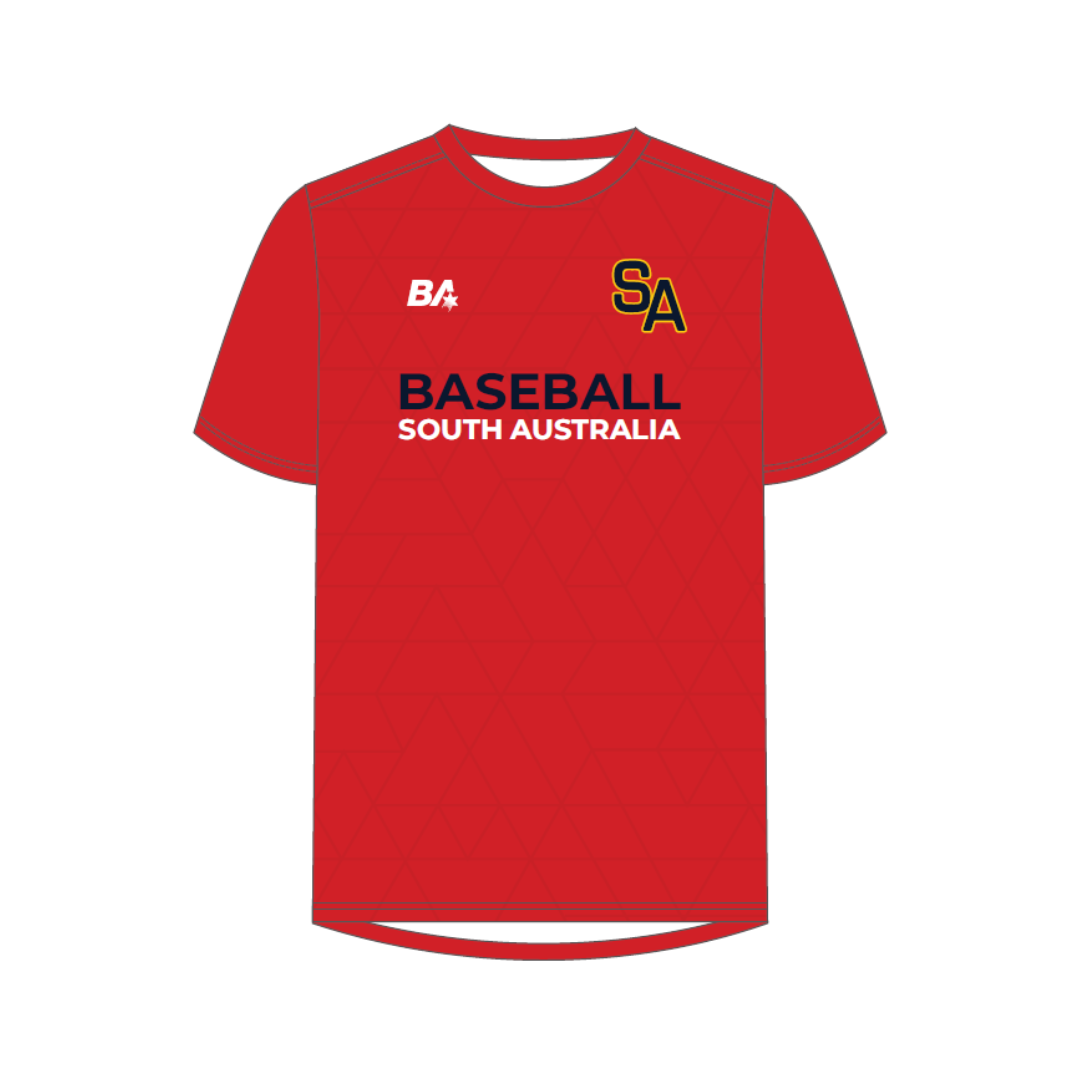 Baseball SA | PRE-ORDER | Unisex SS Red Training Tee