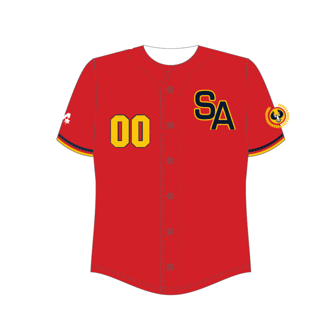 Baseball SA | PRE-ORDER | Playing Jersey Red