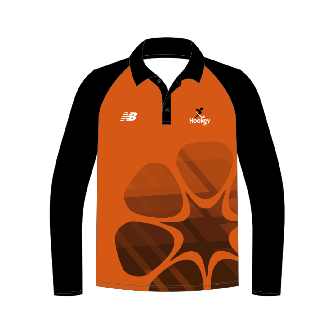 Hockey NT | PRE-ORDER | Unisex Ochre Playing Polo LS