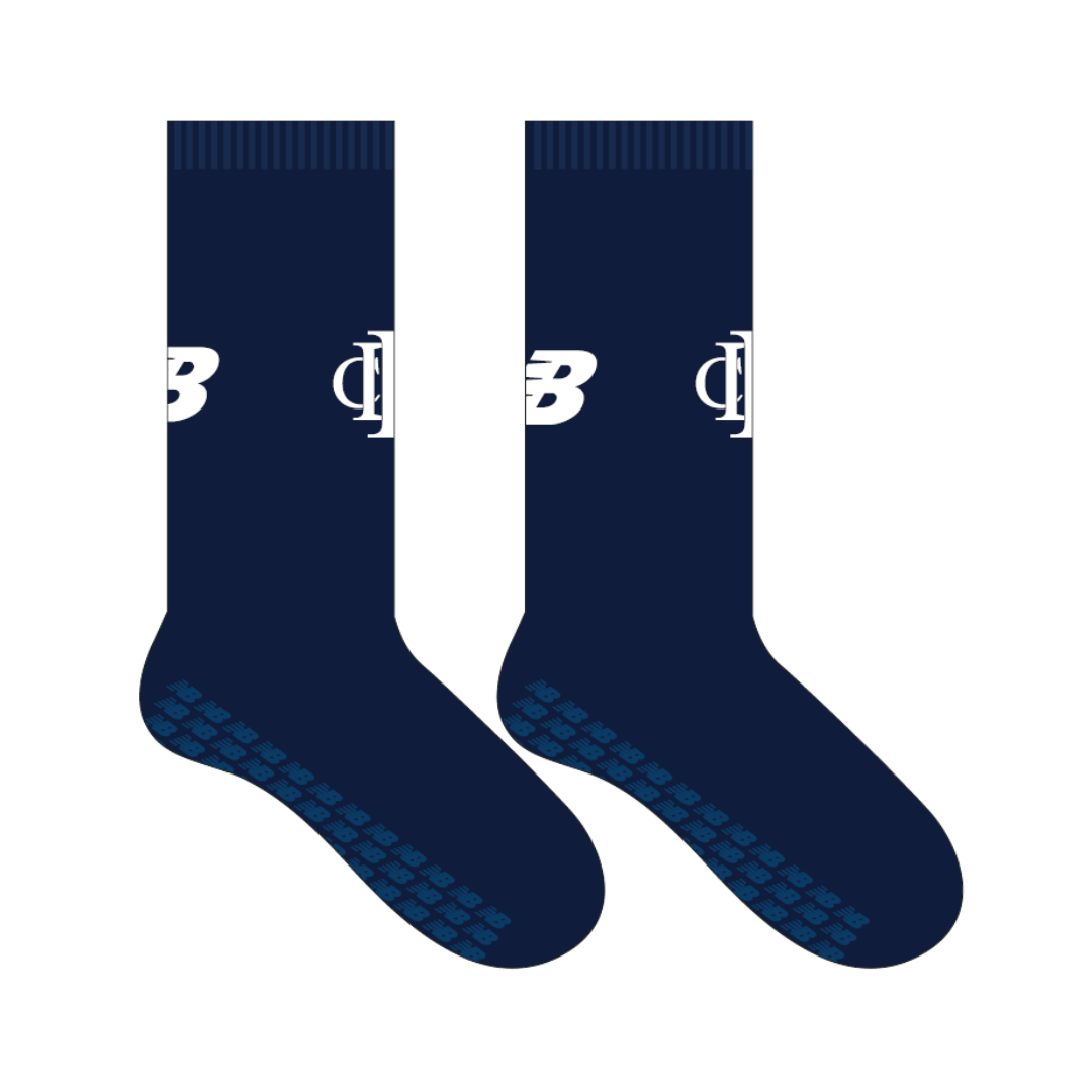 Fremantle Districts CC - Junior | PRE-ORDER | Navy Crew Socks - Gel grip