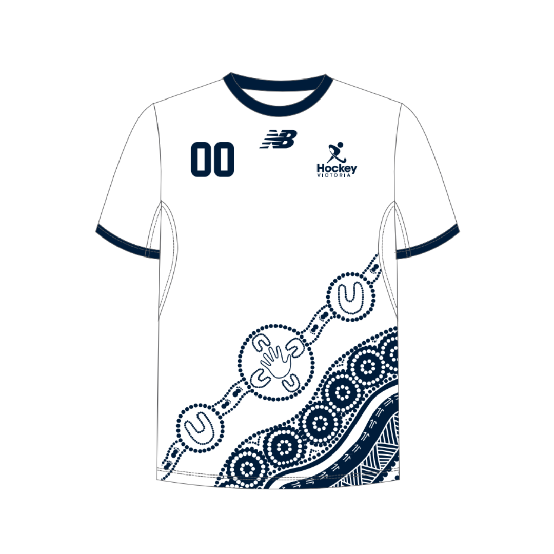 Hockey Victoria - U14s | PRE-ORDER | Mens Playing Shirt - White