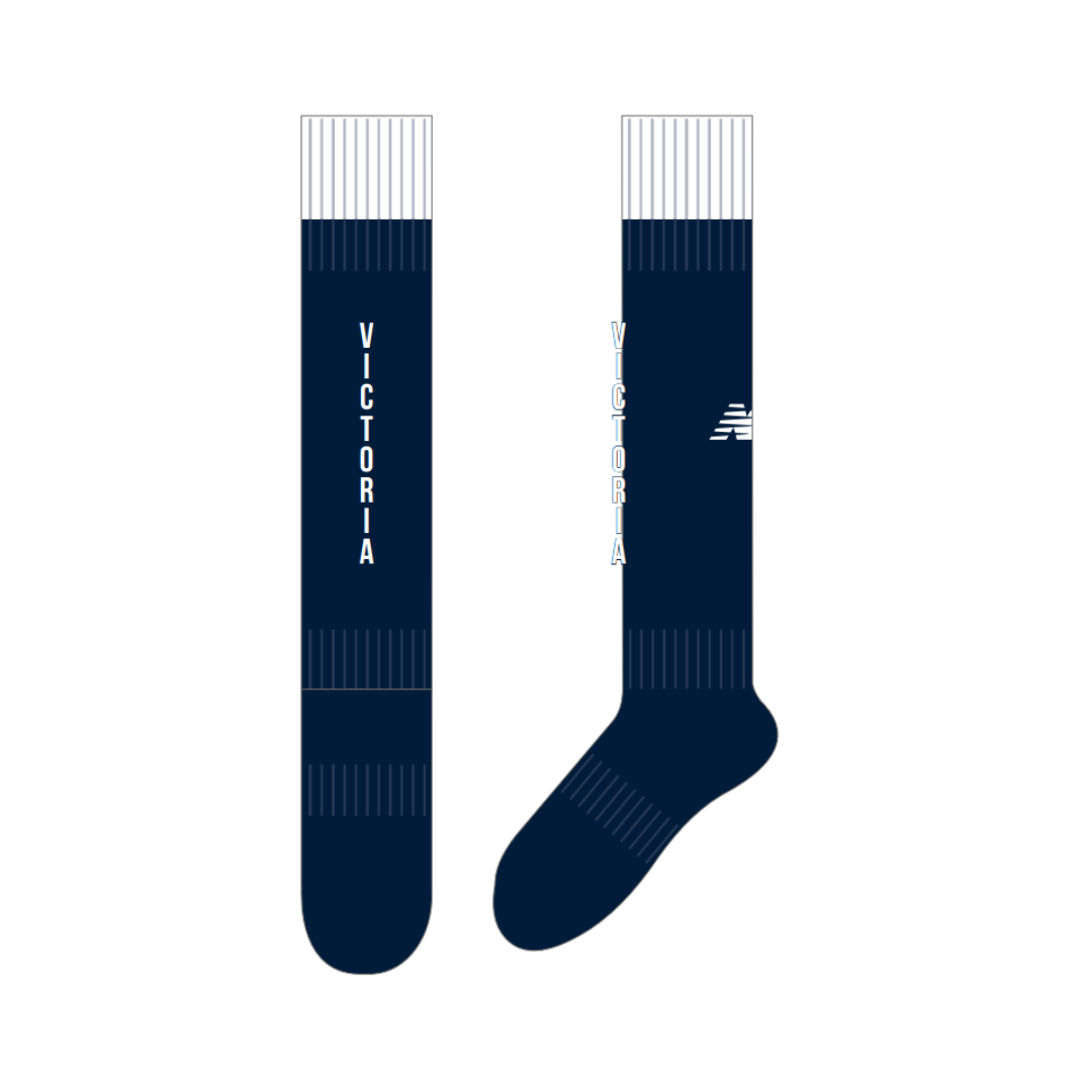 Hockey Victoria - U14s | PRE-ORDER | Full Length Playing Socks - NAVY