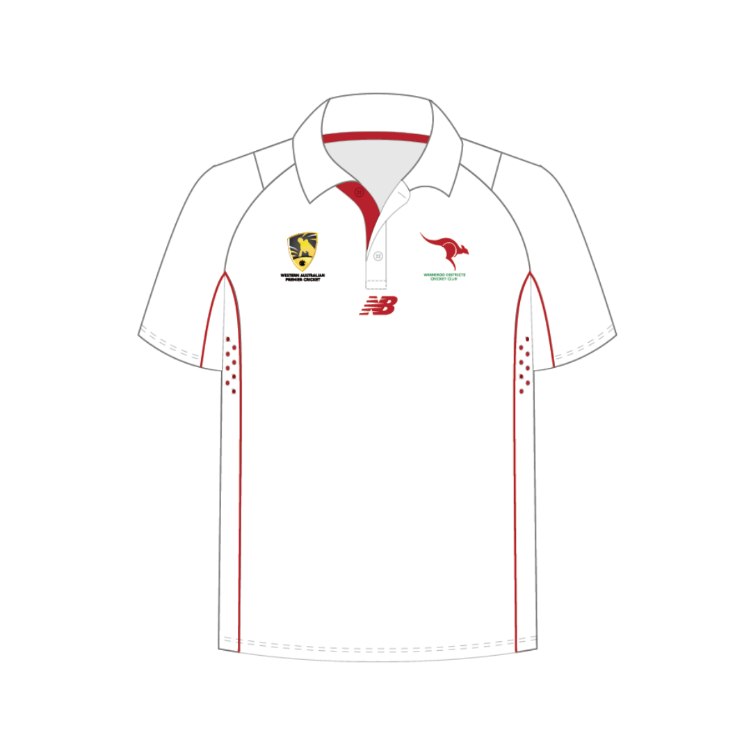 Wanneroo Districts CC - On Field | PRE-ORDER | Two Day Junior Shirt SS - Unisex
