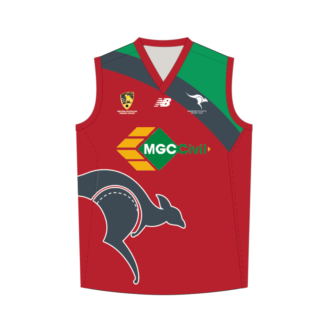Wanneroo Districts CC - On Field | PRE-ORDER | One Day Cricket Vest - Unisex