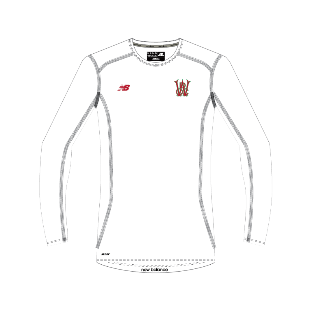 Wanneroo Districts CC - Merchandise | PRE-ORDER | Compression Shirt LS - White