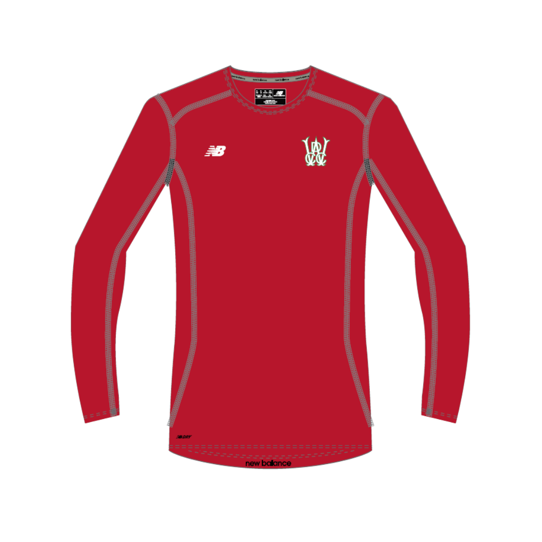 Wanneroo Districts CC - Merchandise | PRE-ORDER | Compression Shirt LS - Red