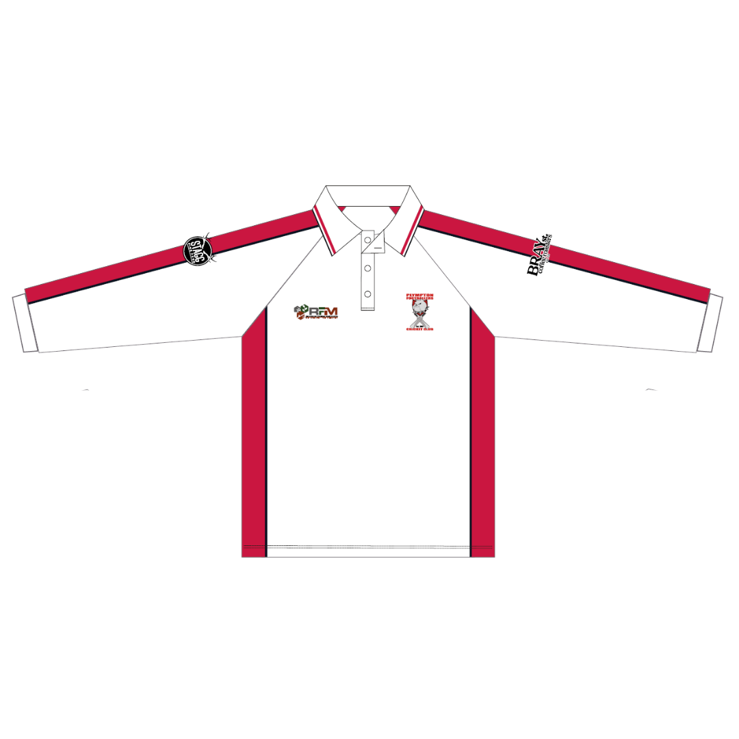 Plympton Footballers CC | PRE-ORDER | Senior Playing Polo - Long Sleeve