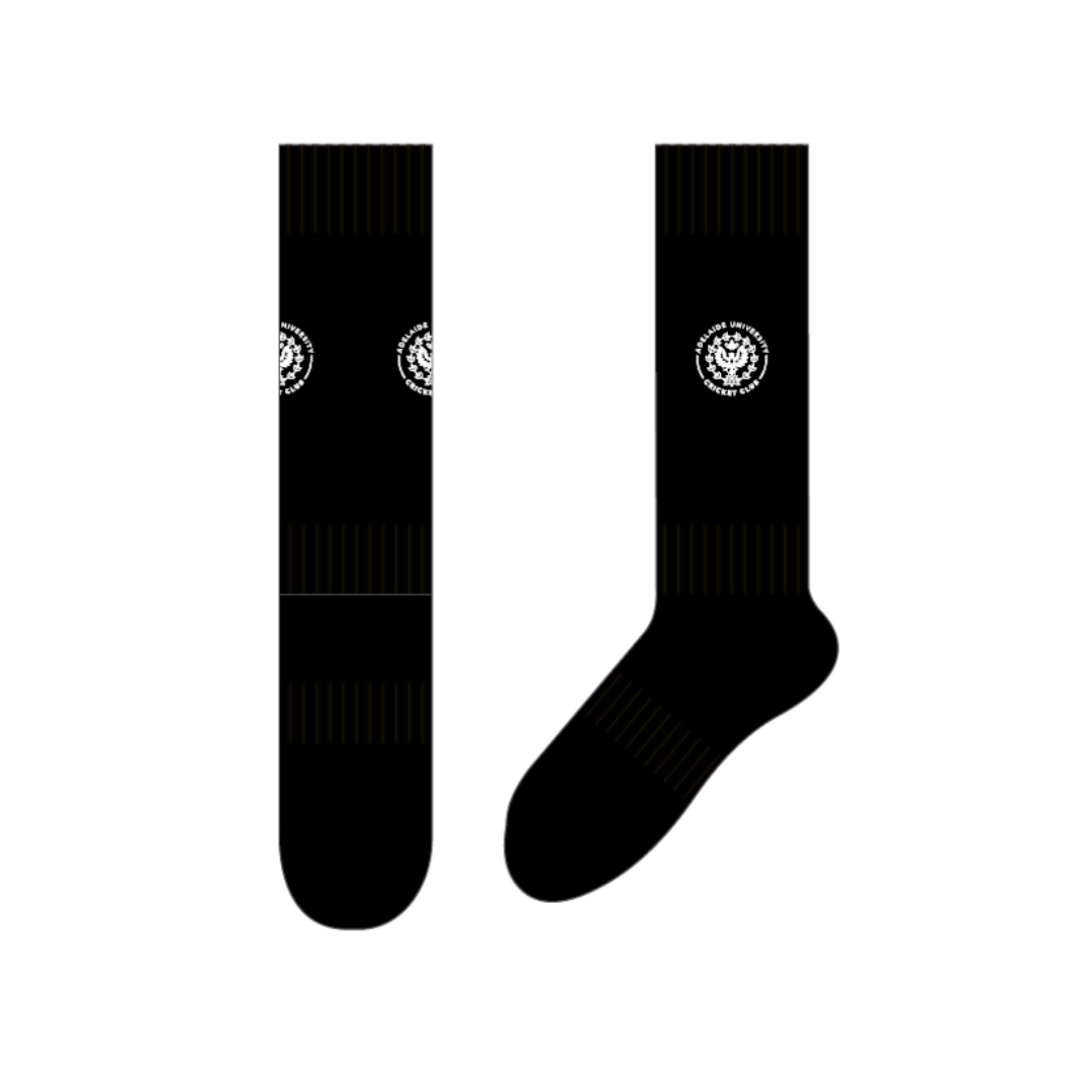 Adelaide University CC | PRE-ORDER | Crew Socks - Black
