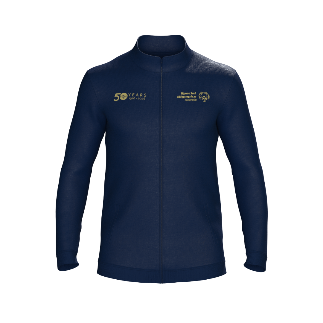 Special Olympics 50 Year Merch | PRE-ORDER | Navy Softshell Jacket x 3 EMB Logos