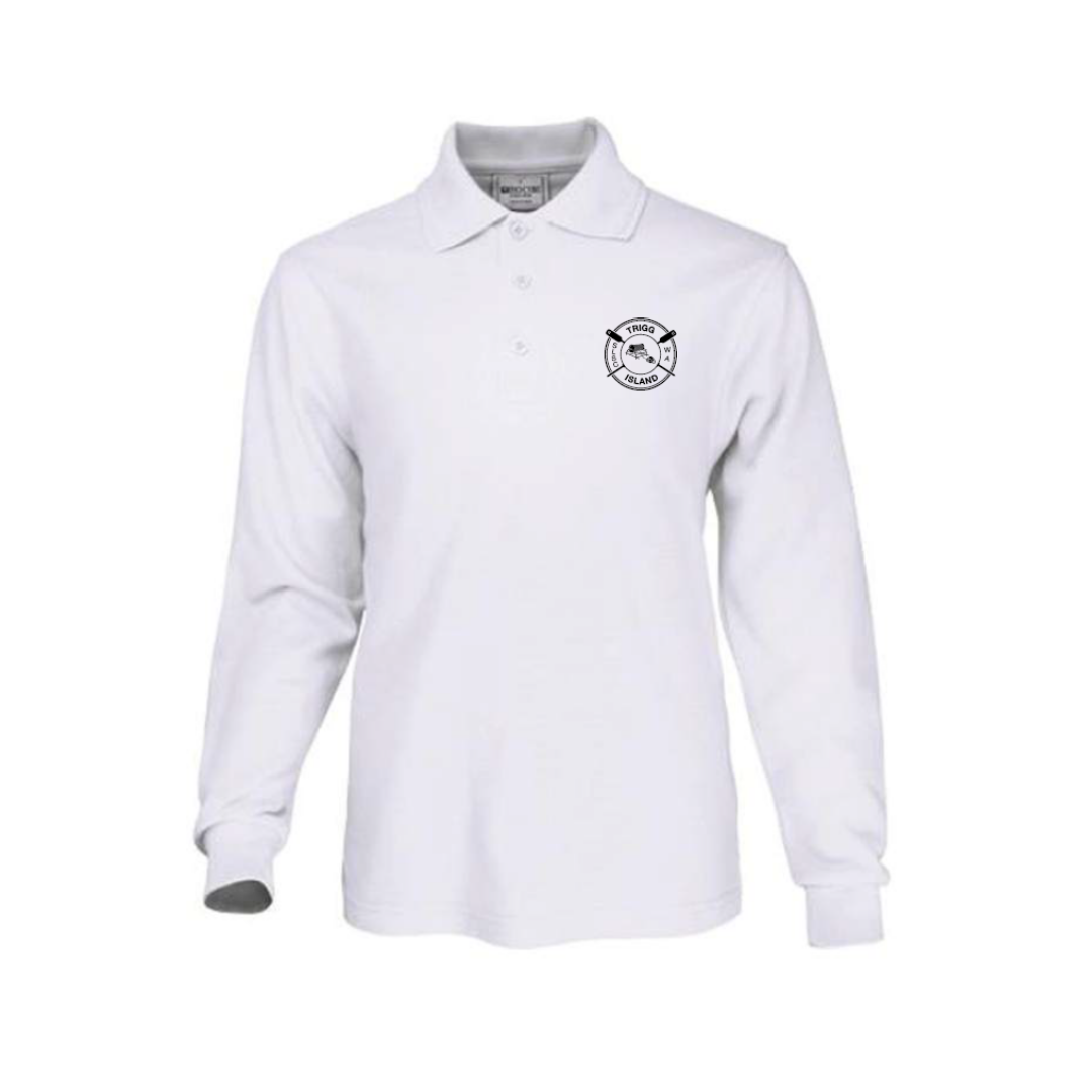 Trigg Island SLSC | PRE-ORDER | Basic White Polo - LS