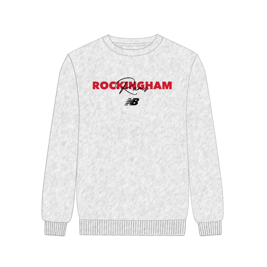 Rockingham Rams BC | PRE-ORDER | NB Lifestyle Crew - SNOW MARLE